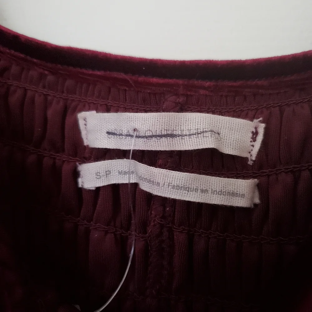 NWOT UO Patsy Velvet Smocked Romper - Picture 5 of 6